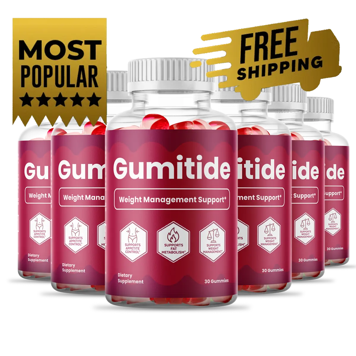 Gumitide 6 Bottle Bundle Best Value Package